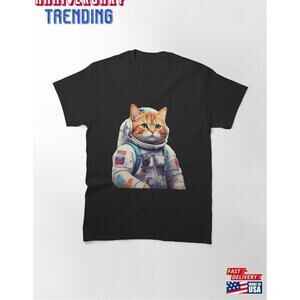 Galaxy Cat Classic Tshirt Unisex